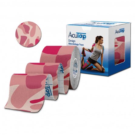 atd28(1) Кинезиологическая лента AcuTop 5 см x 5 м, различные дизайны — изображение 1