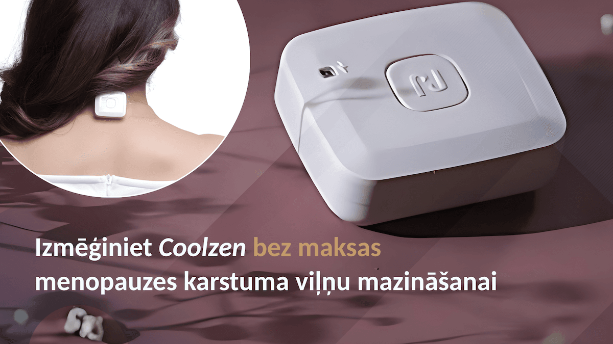 Izmēģiniet Coolzen menopauzes karstuma viļņu mazināšanai